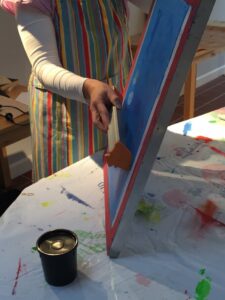 Werkstatt Sieb beschichten