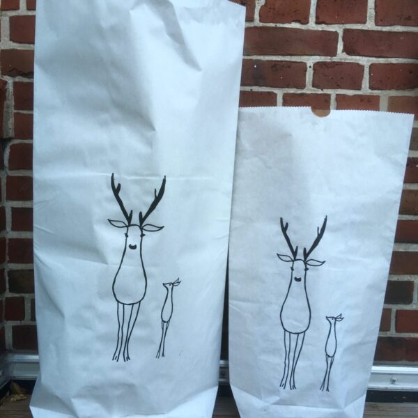papiersaecke hirsche schwarz 