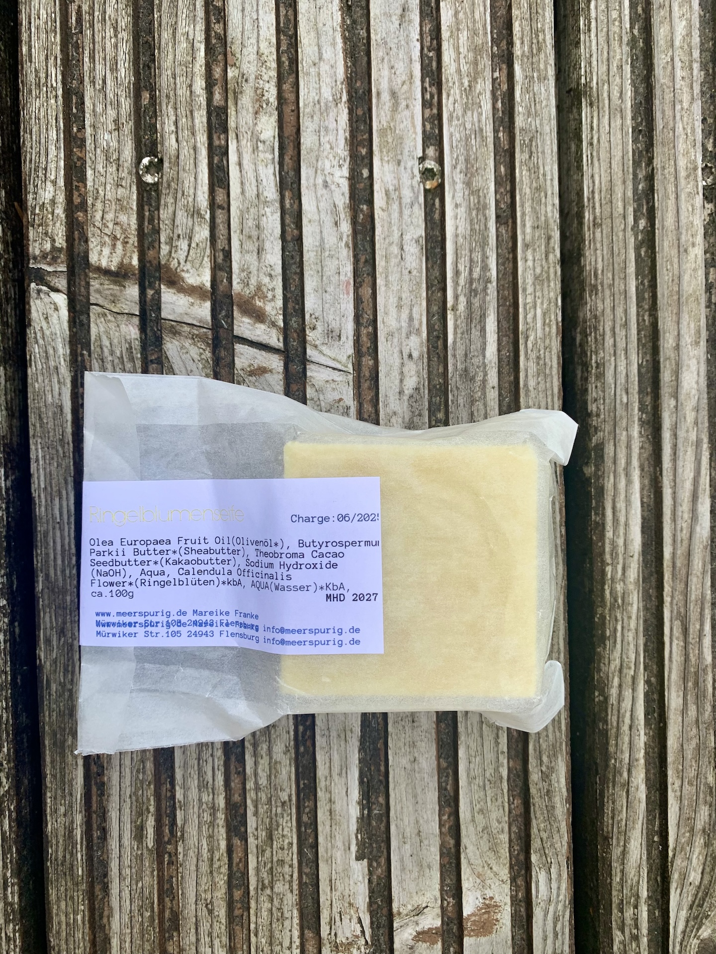 handgemachte große ringelblumenseife handgemachte große ringelblumenseife