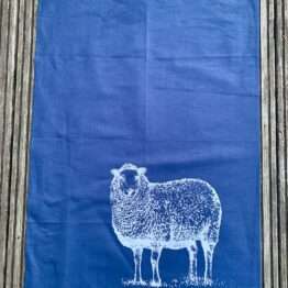 Handtuch Schaf blau