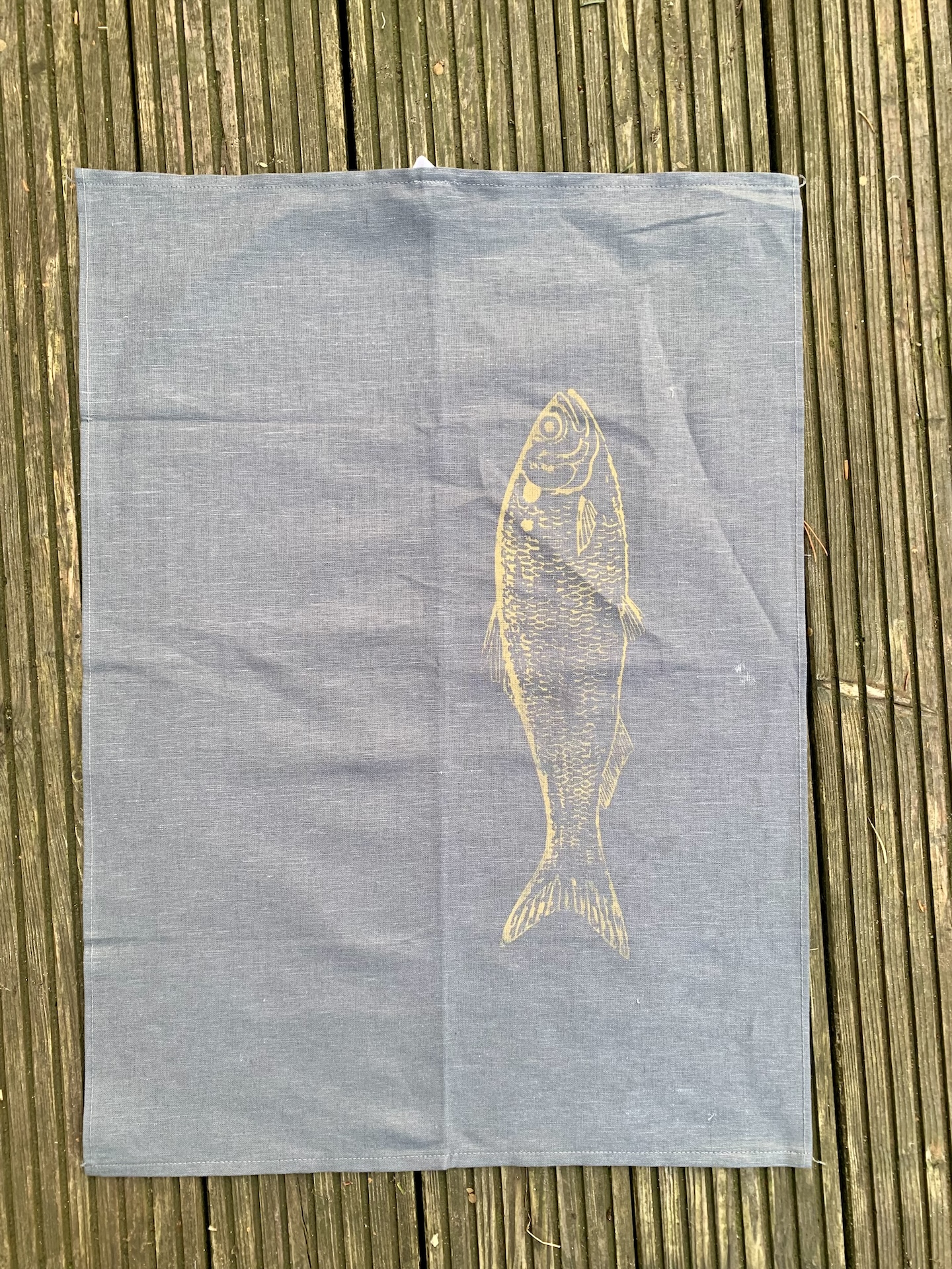 geschirrhandtuch grau mit fisch geschirrhandtuch grau mit fisch