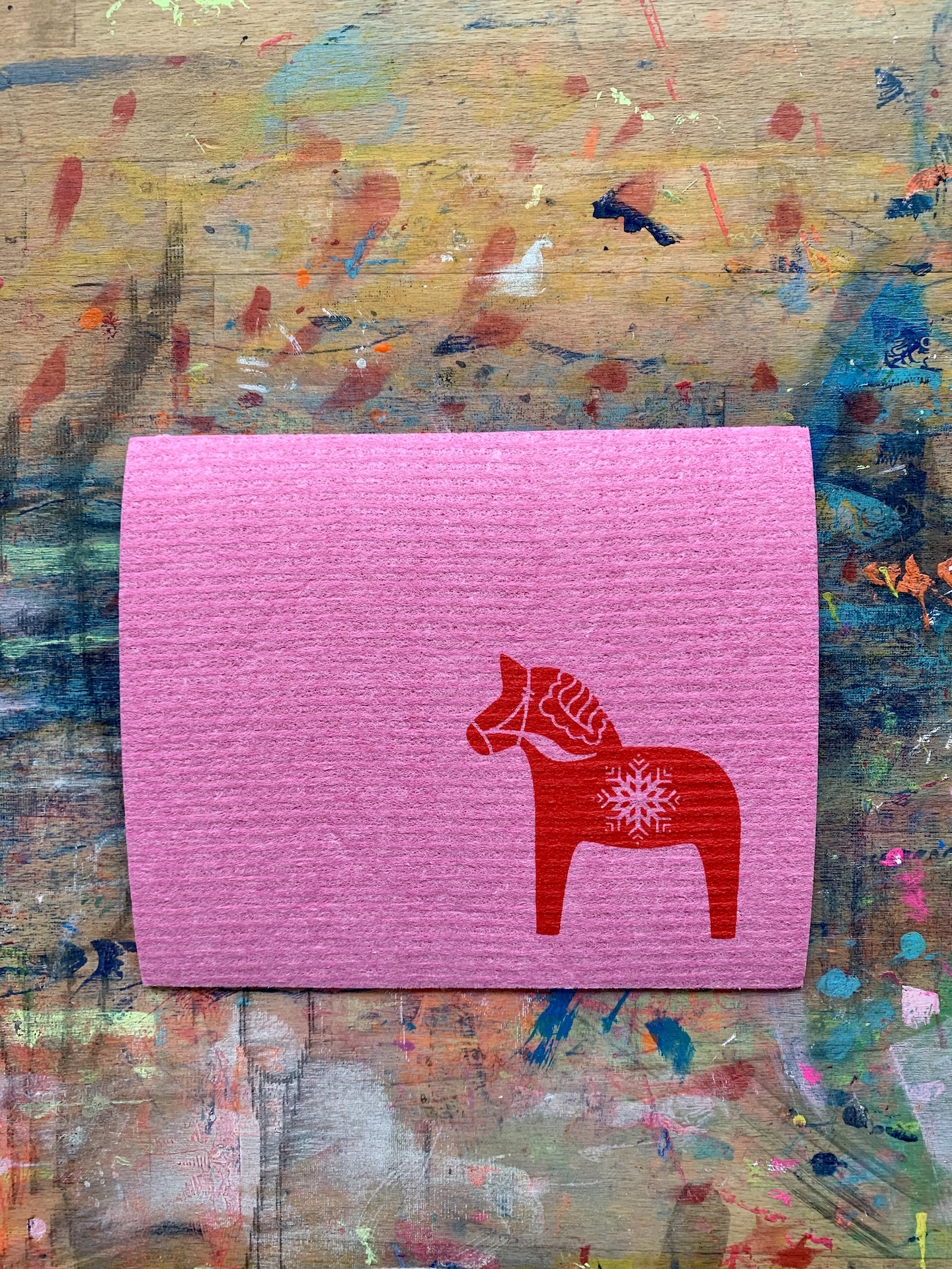 schwammtuch mit dalapferd schwammtuch mit dalapferd