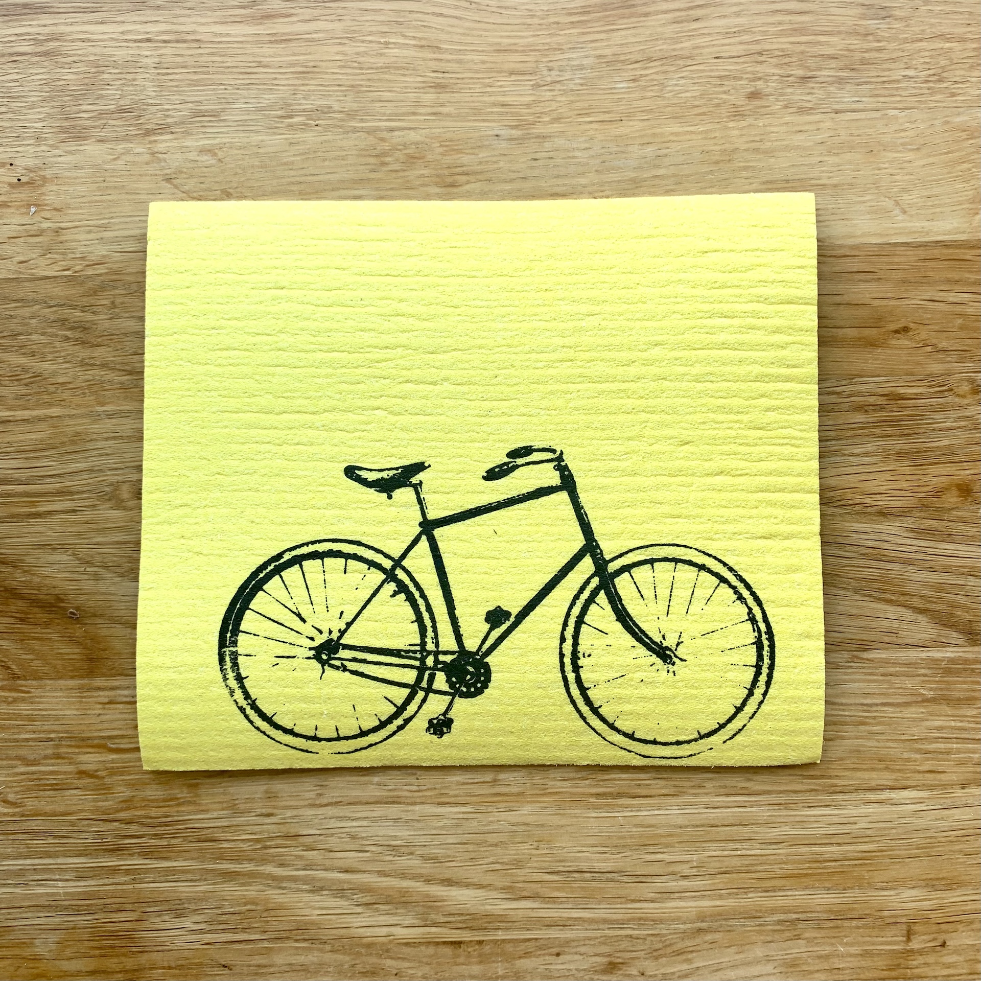 Schwammtuch Fahrrad gelb Schwammtuch Fahrrad gelb