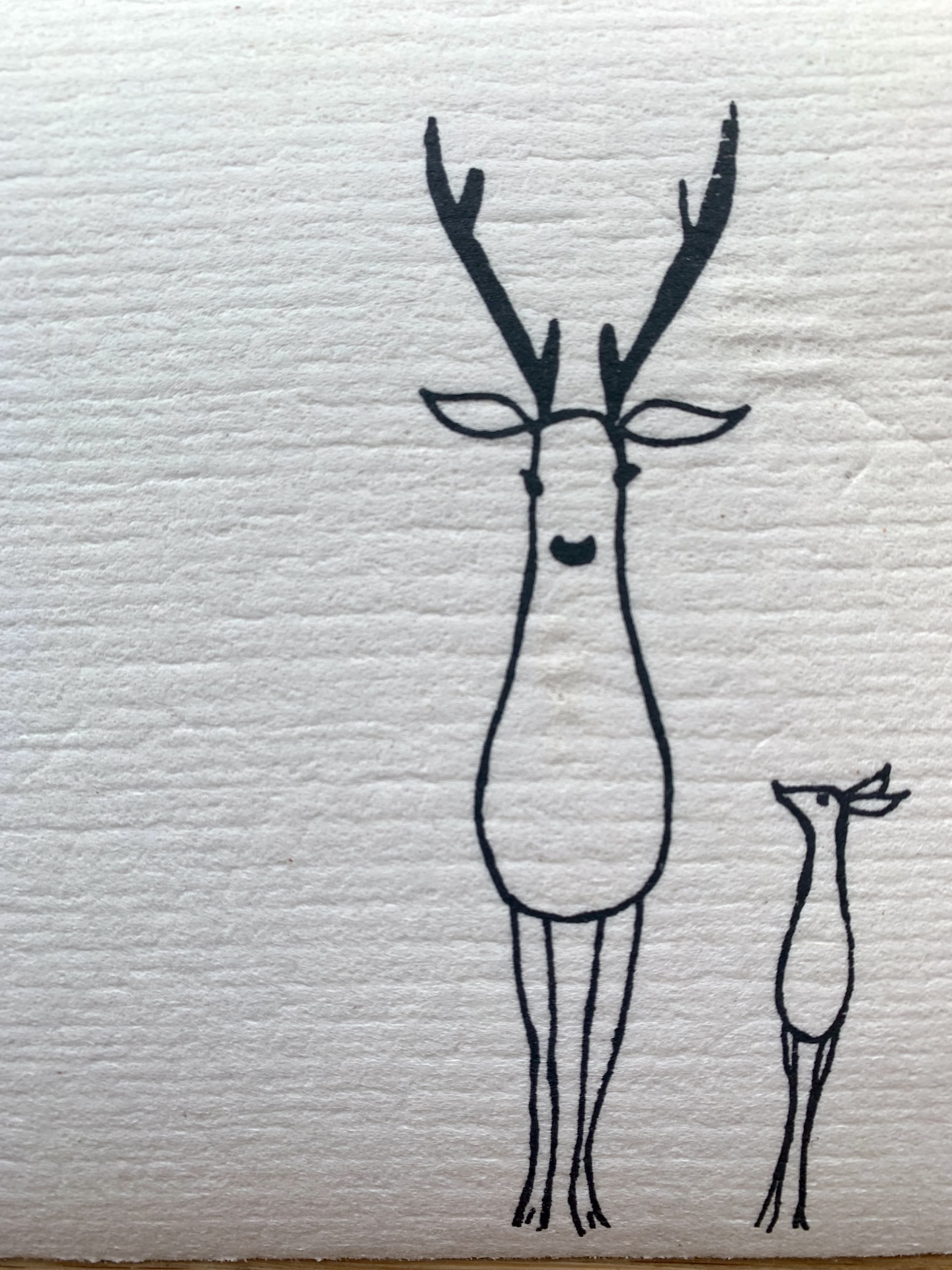 schwammtuch hirsche schwarz schwammtuch hirsche schwarz