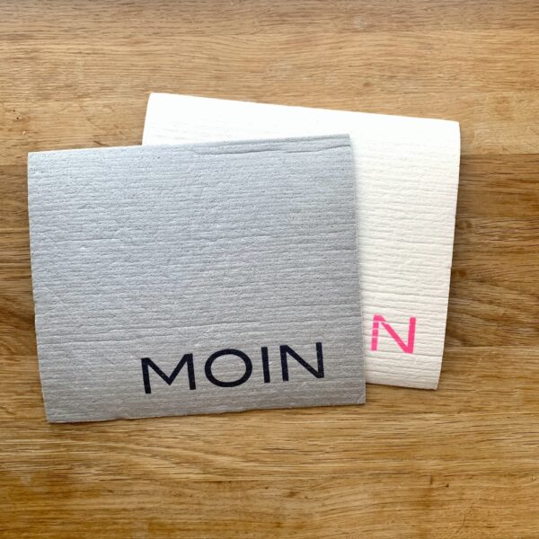 Schwammtuch Moin weiß