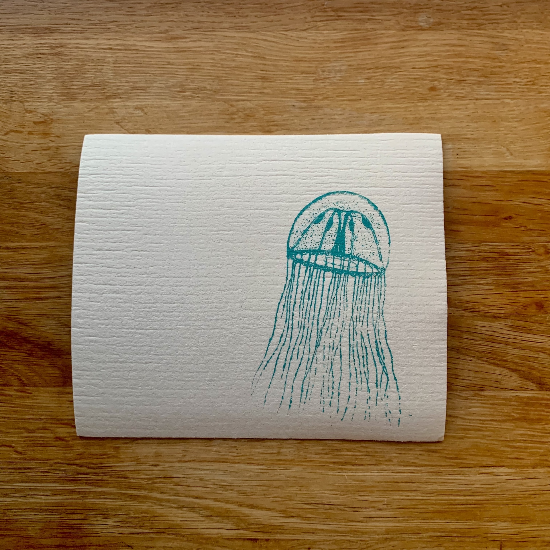 schwammtuch mit qualle schwammtuch mit qualle