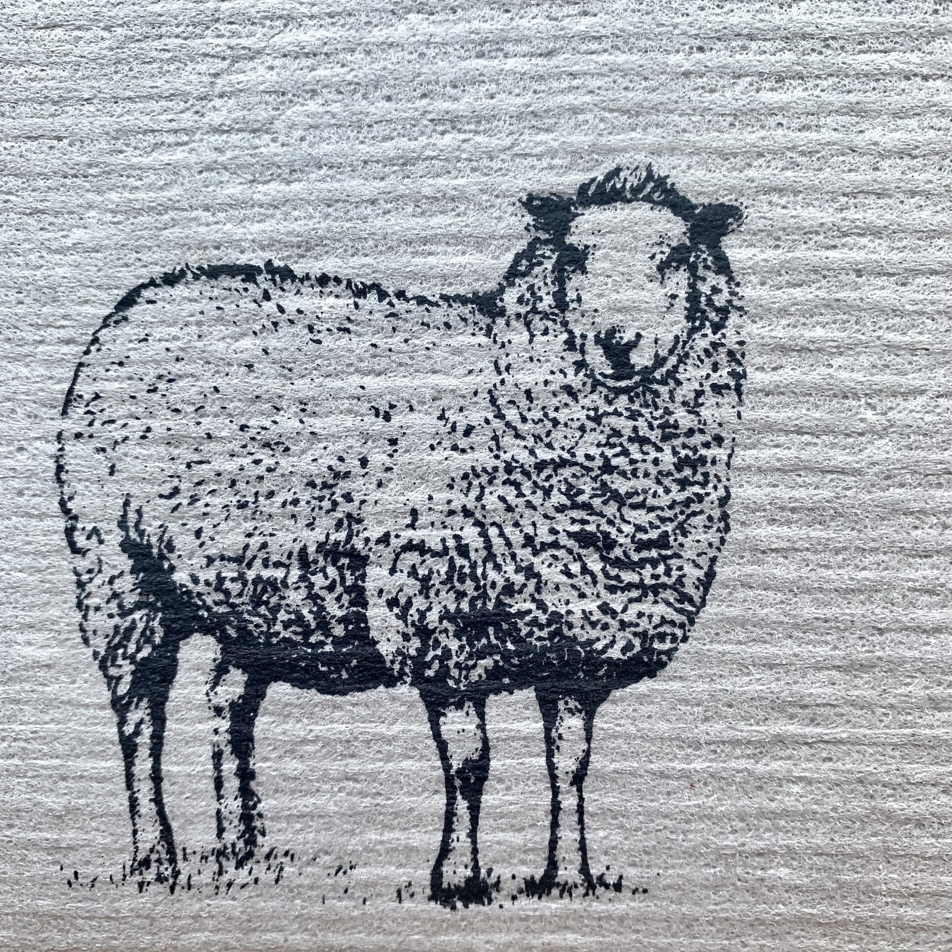 schwammtuch mit schaf schwammtuch mit schaf