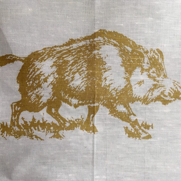 geschirrhandtuch mit wildschwein