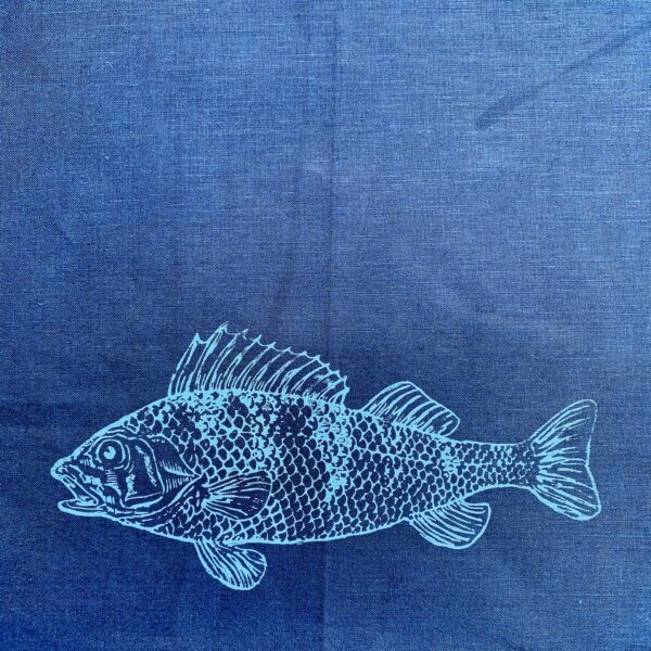 Handtuch Barsch blau