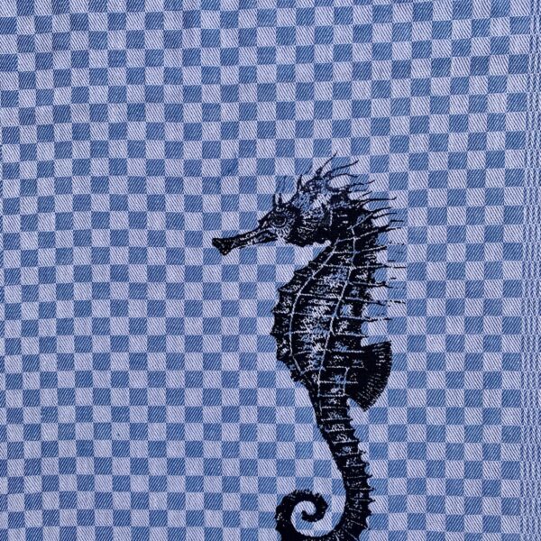 baumwollgrubenhandtuch mit seepferdchen