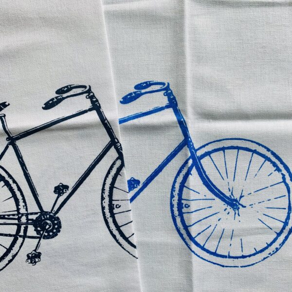 geschirrhandtuch mit fahrrad