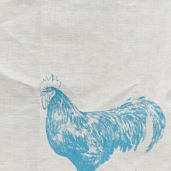 Handtuch Hahn hellblau