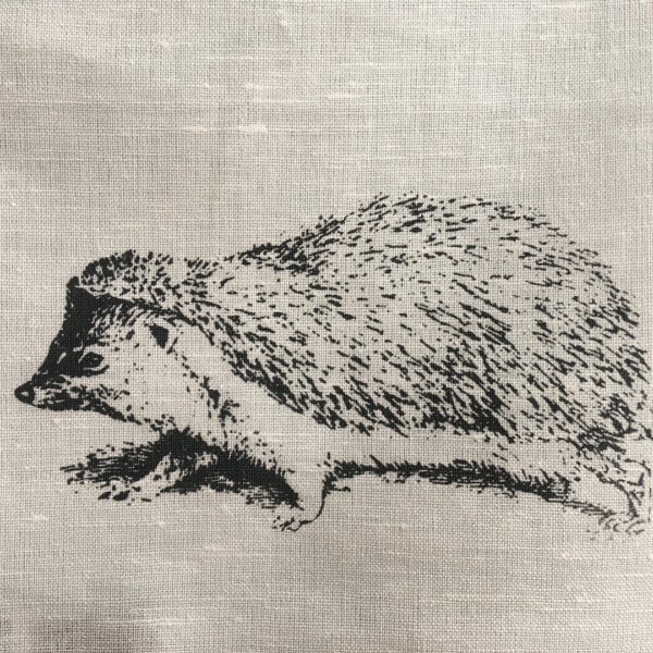 geschirrhandtuch mit igel