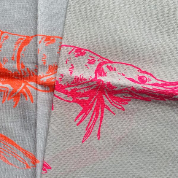 geschirrhandtuch mit krabbe