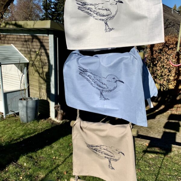 Geschirrhandtuch mit möwe