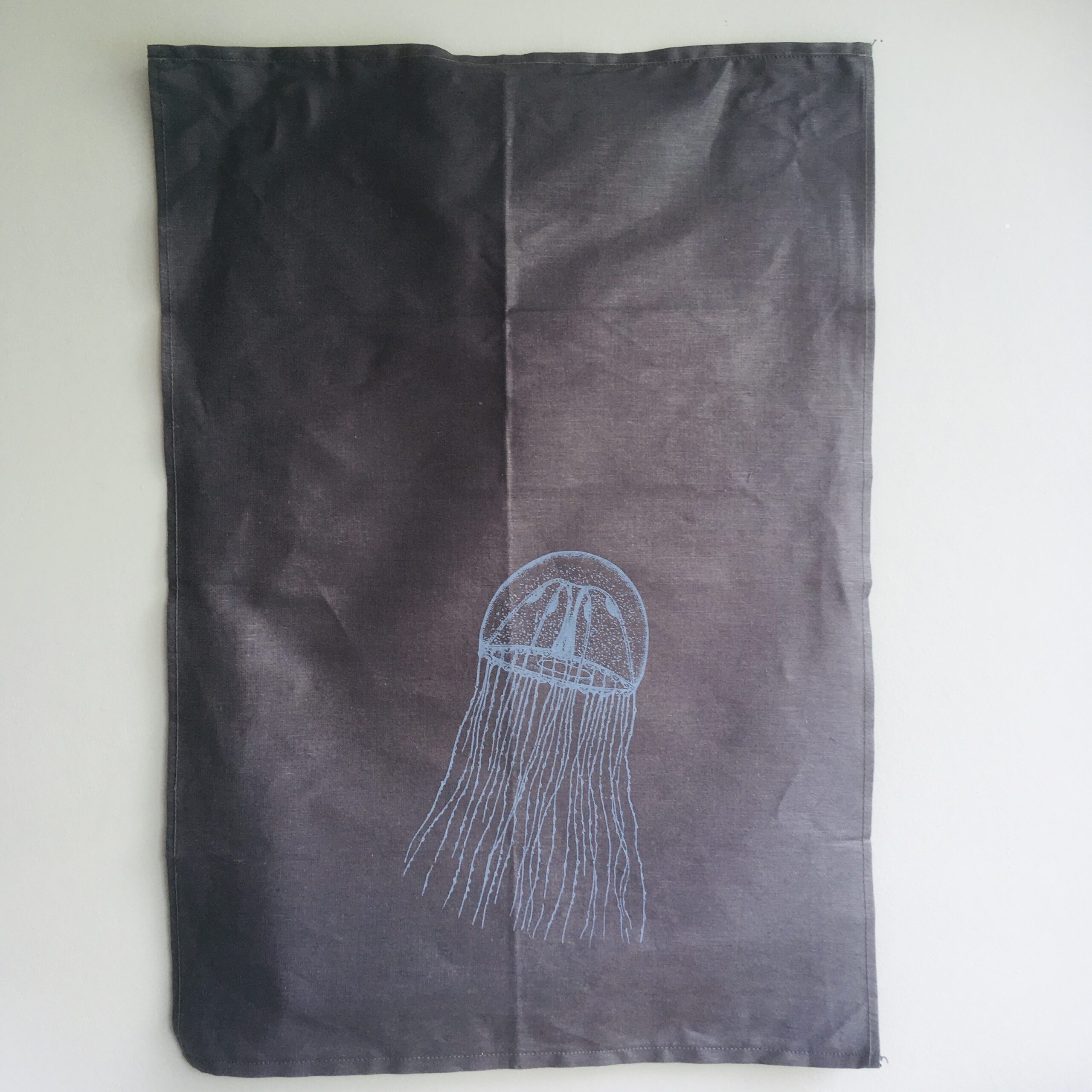 handtuch qualle grau hellblau handtuch qualle grau hellblau