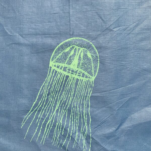 Handtuch Qualle neongelb