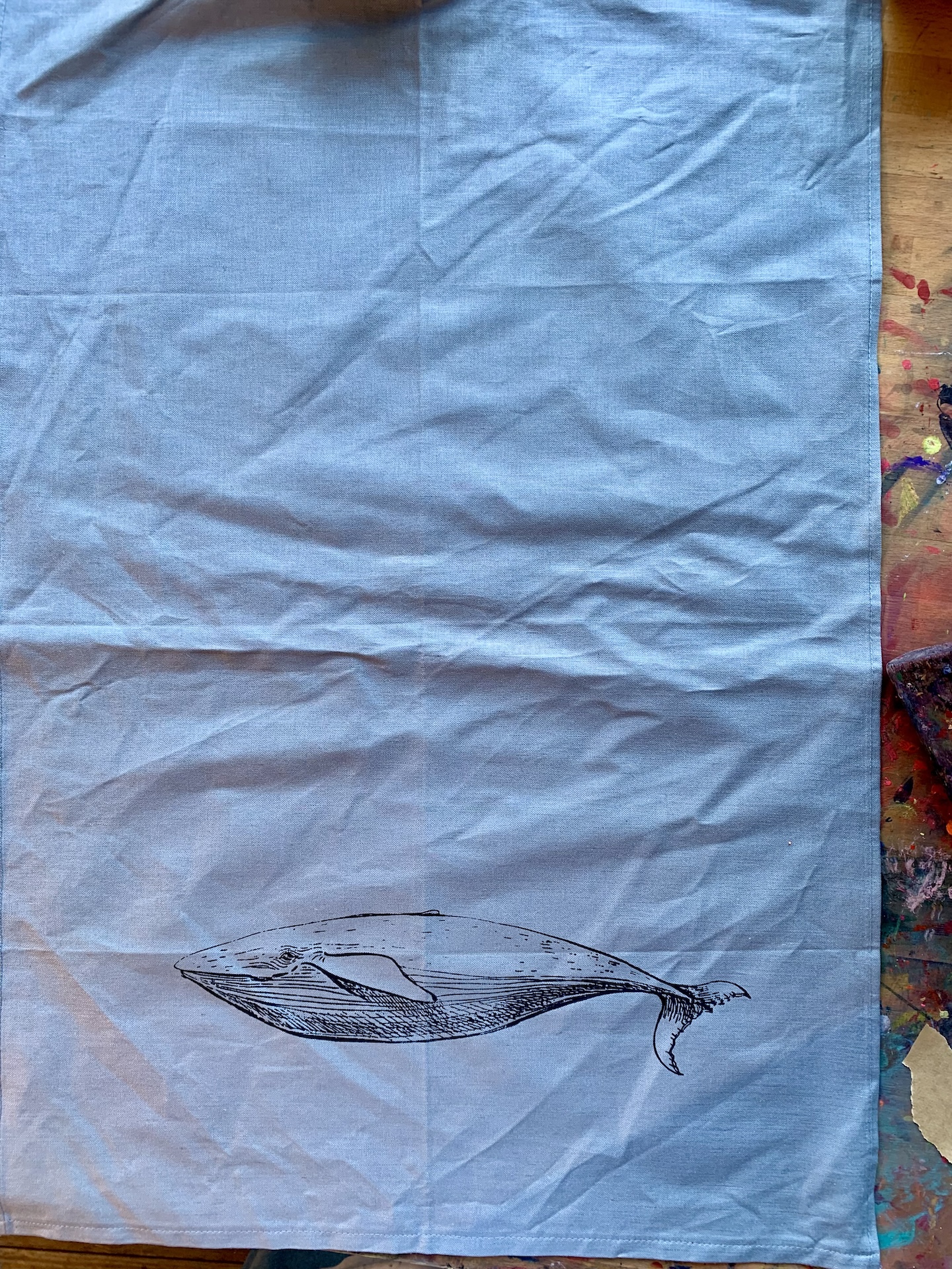 Handtuch Wal hellblau Handtuch Wal hellblau