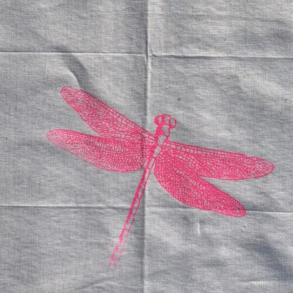 geschirrhandtuch mit libelle