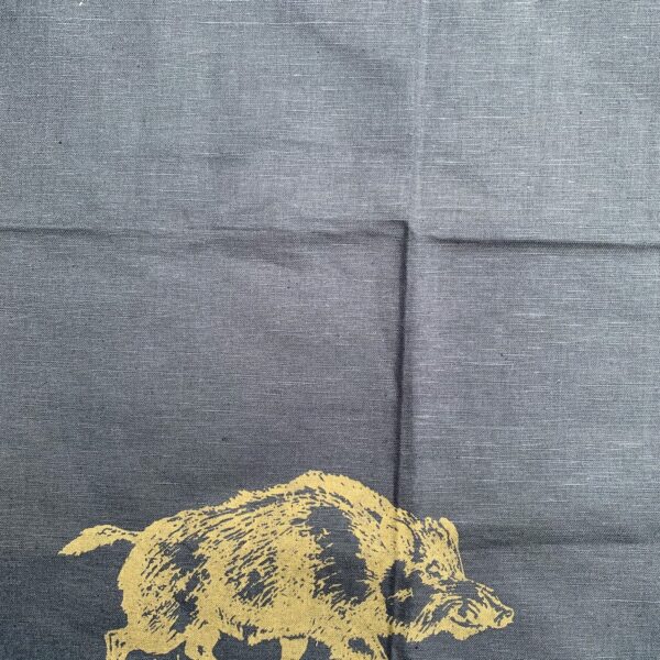 geschirrhandtuch grau wildschwein