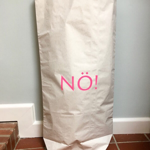 Papiersack mit nö