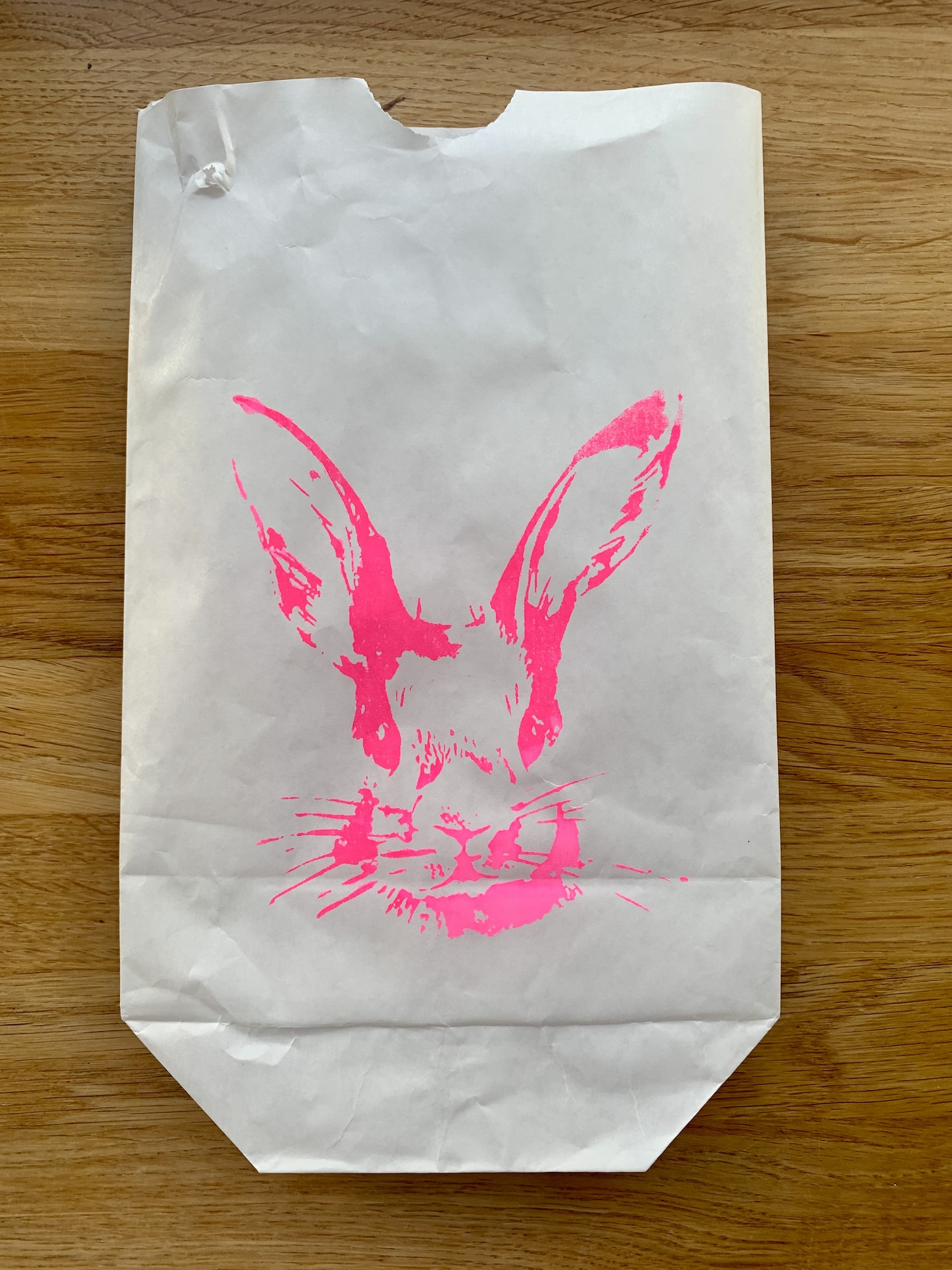 Papierbeutel hase pink Papierbeutel hase pink