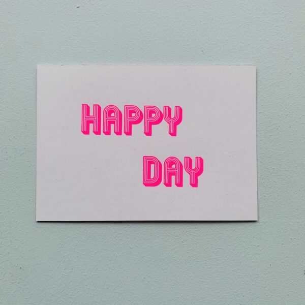 happy day postkarte