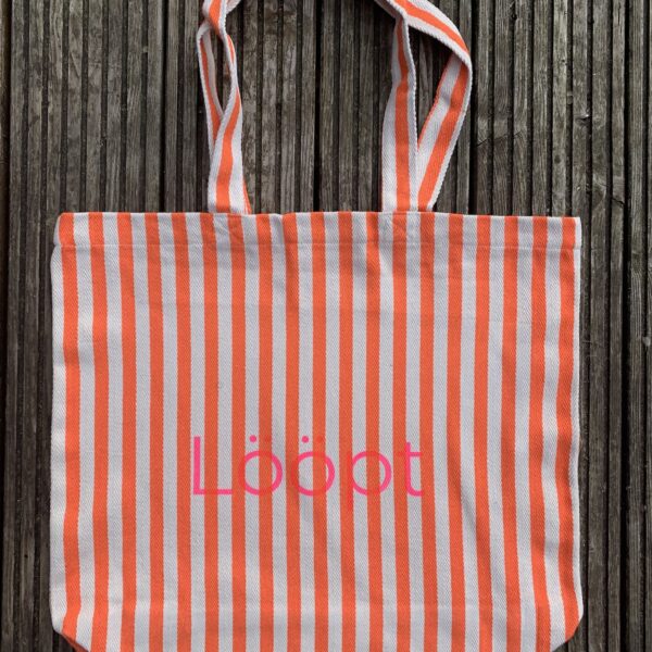 shoppingtasche gestreift läuft lööpt